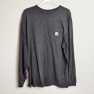 Carhartt Sweatshirt original Relaxed-Fit Men's Large/ Gray‎ Midweight Crew-Neck